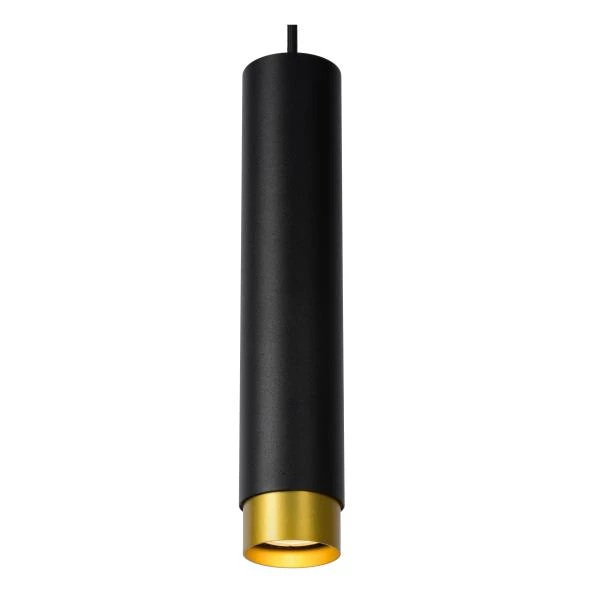 Lucide FLORIS - Lámpara colgante - Ø 5,9 cm - 1xGU10 - Negro - detalle 1